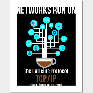 Network run on The Caffeine Protocol Posters and Art